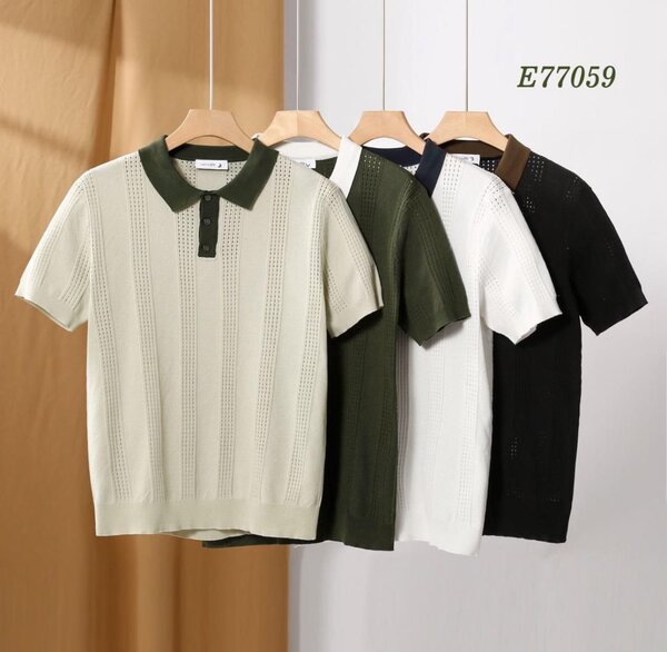 Men's Stylish Knit Polo Shirt