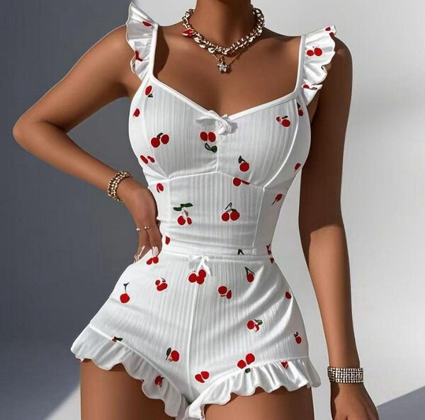 Combishort Femme Été Imprimé