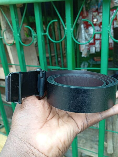 Ceinture Homme en Cuir Noir