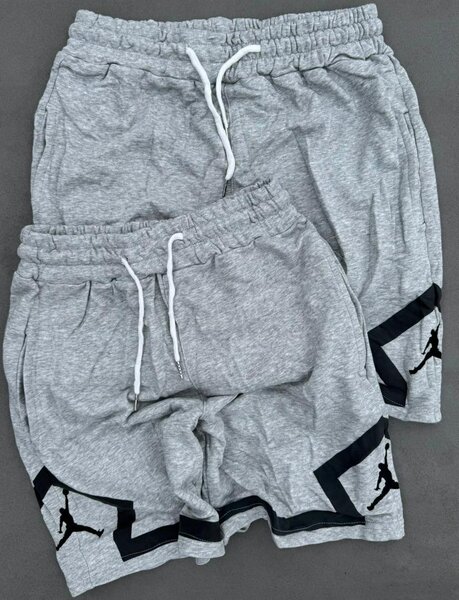 Shorts de sport en coton gris