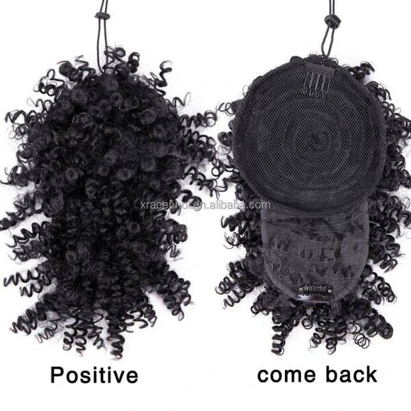 Chignon Afro Clip Bouclé