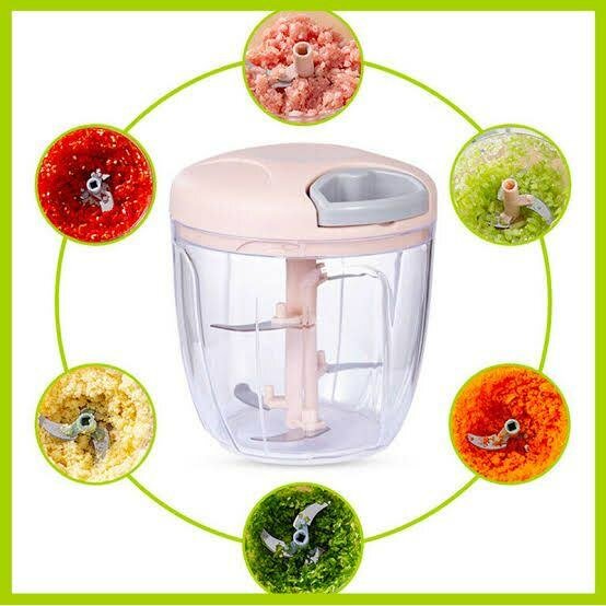 Manual Vegetable  Chopper Different colors available 5 Blade