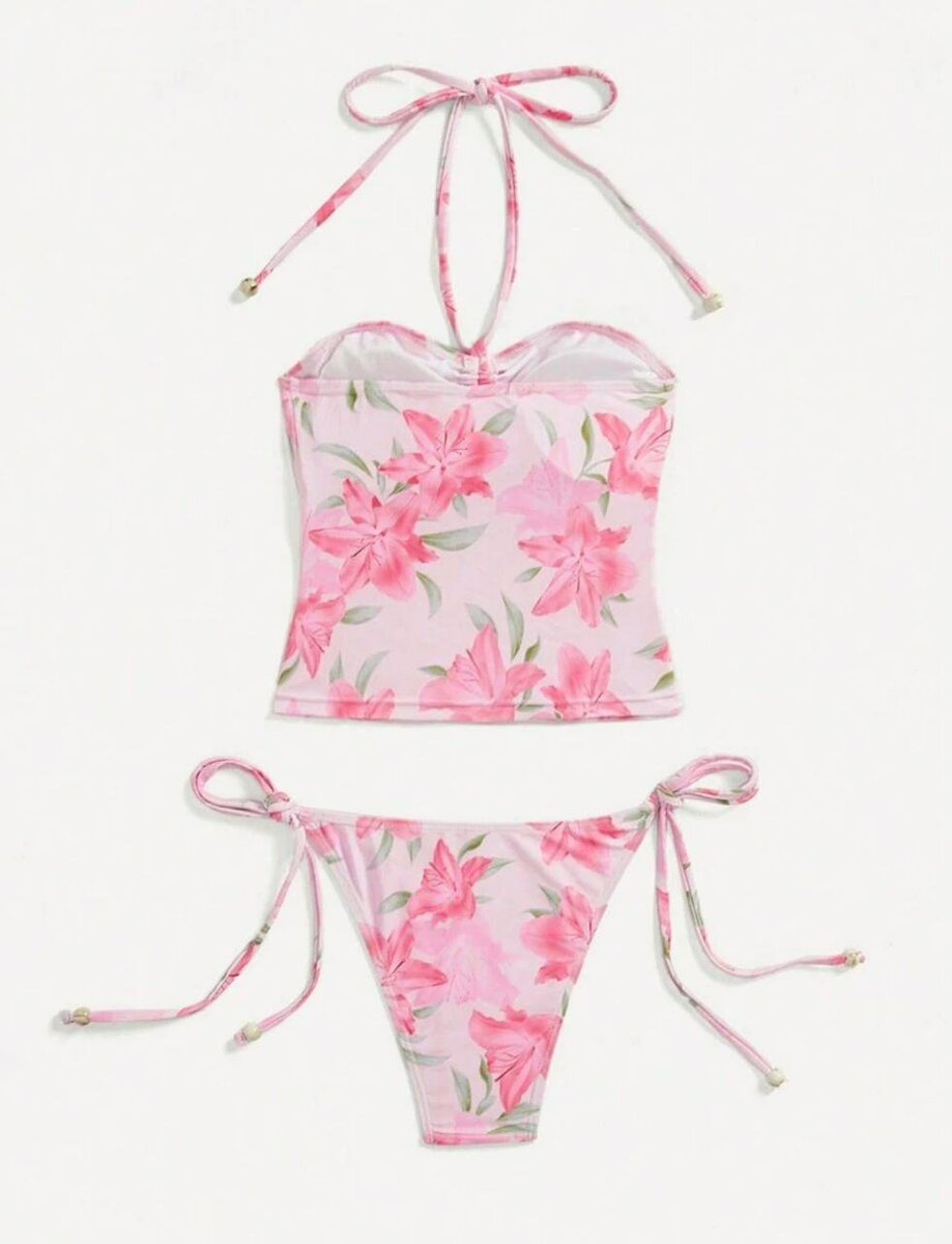 Bikini fleuri deux pièces