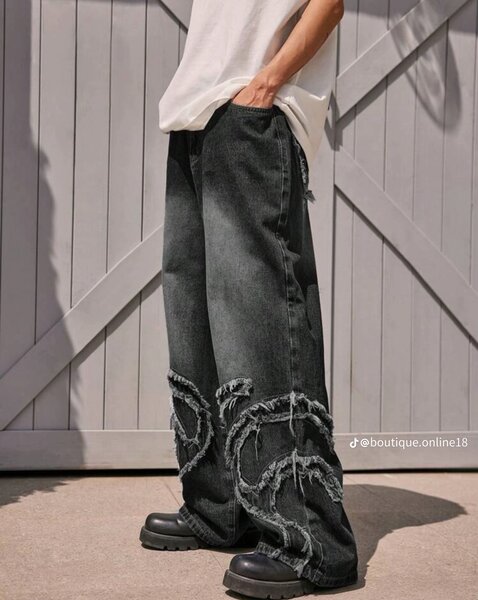 Jeans larges style urbain pour hommes