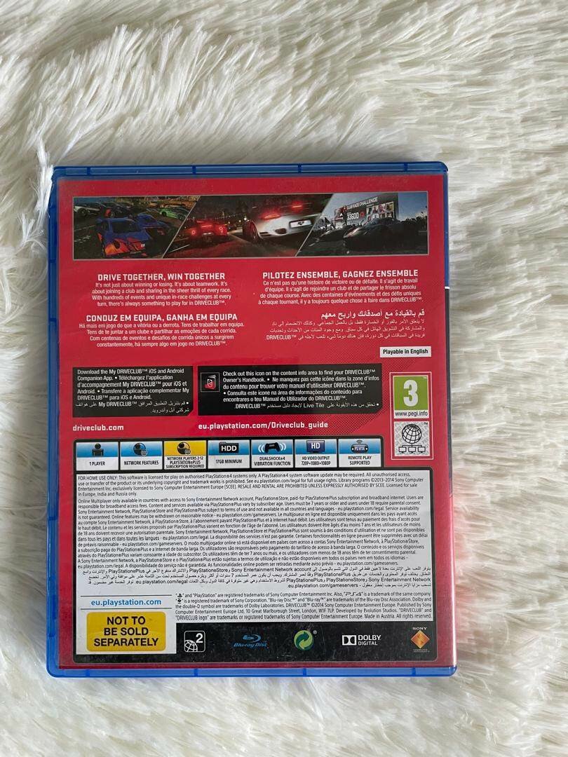 CD de jeu DriveClub PS4 - Jeu de course incontournable