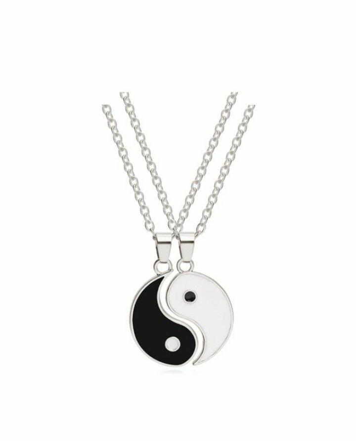 2pcs yin Yang necklace