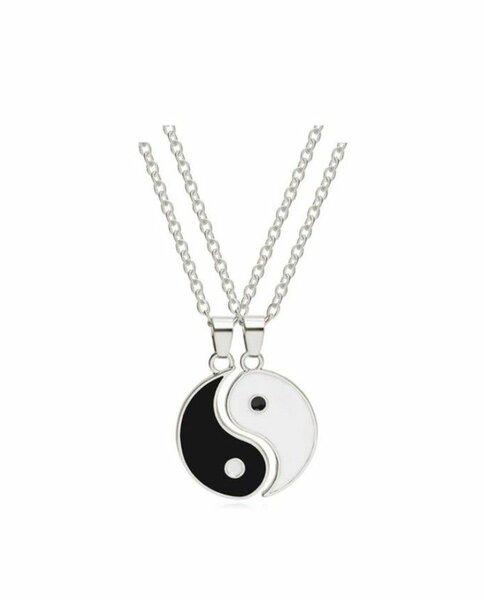 2pcs yin Yang necklace