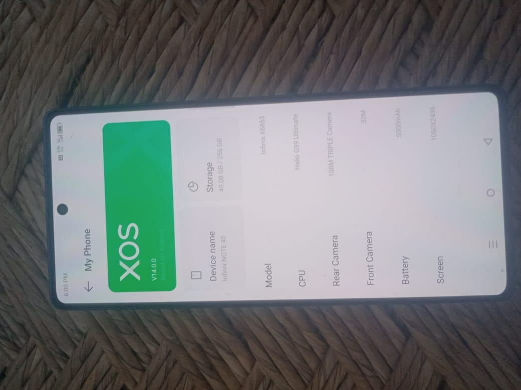 Infinx Note 40 8+8 256