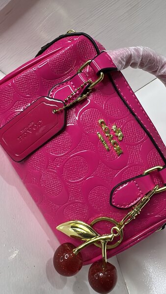 Sacoche en cuir verni tendance