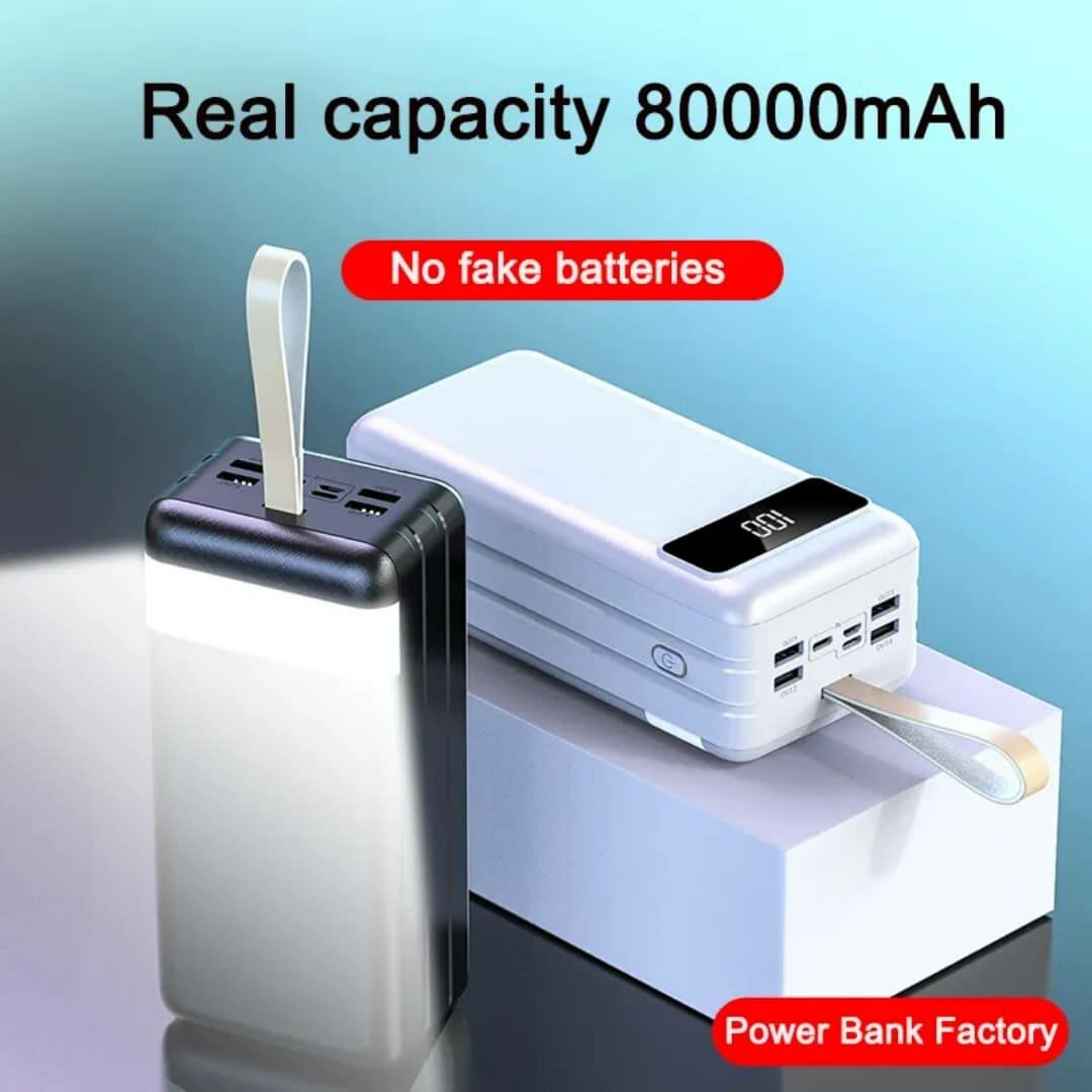 Power Bank 80000 mah chargeur de téléphone portable charge r