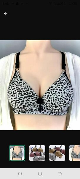 Silk padded bra