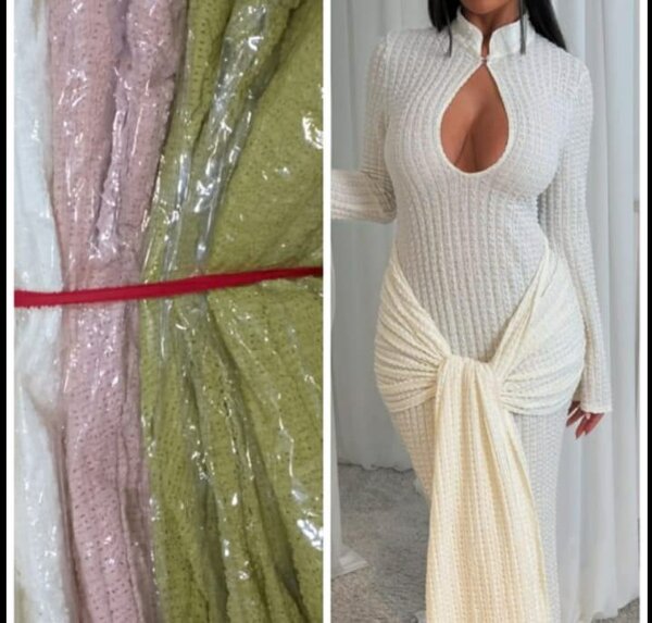 Robe élégante avec découpe
