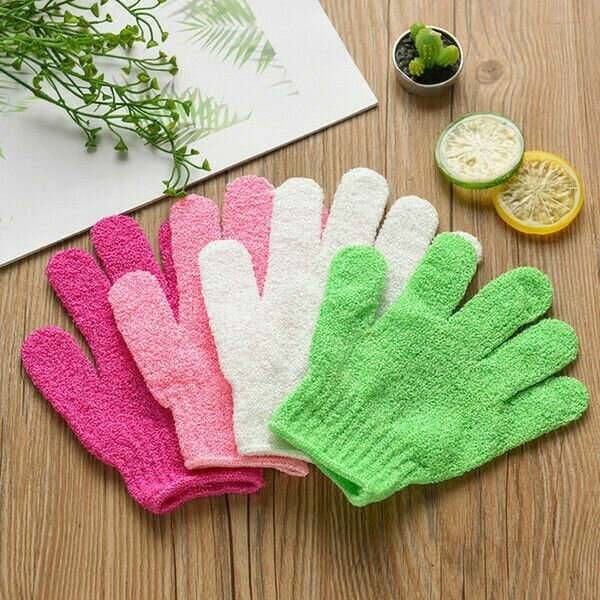 Exfloiating bathing gloves
