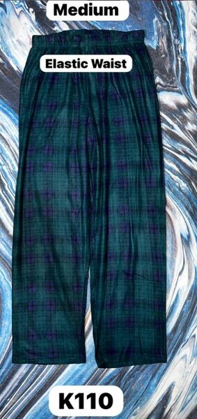 Women's cozy checkered pajama pants