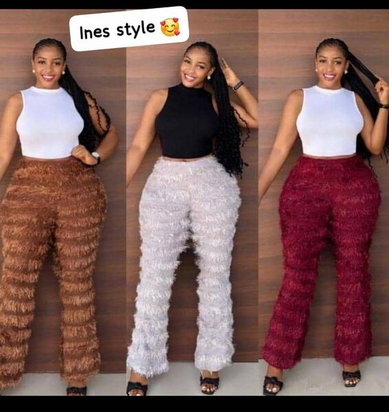 Pantalons en fourrure tendance