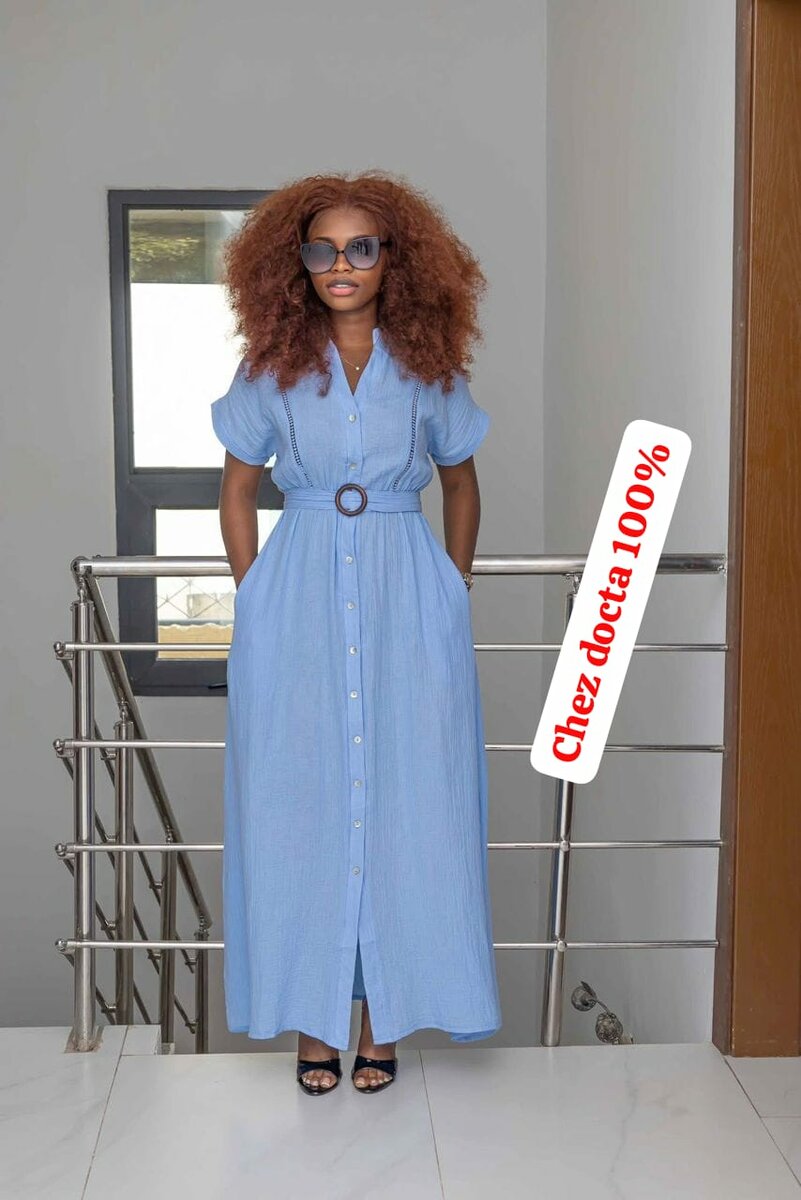 Robe chemise longue élégante