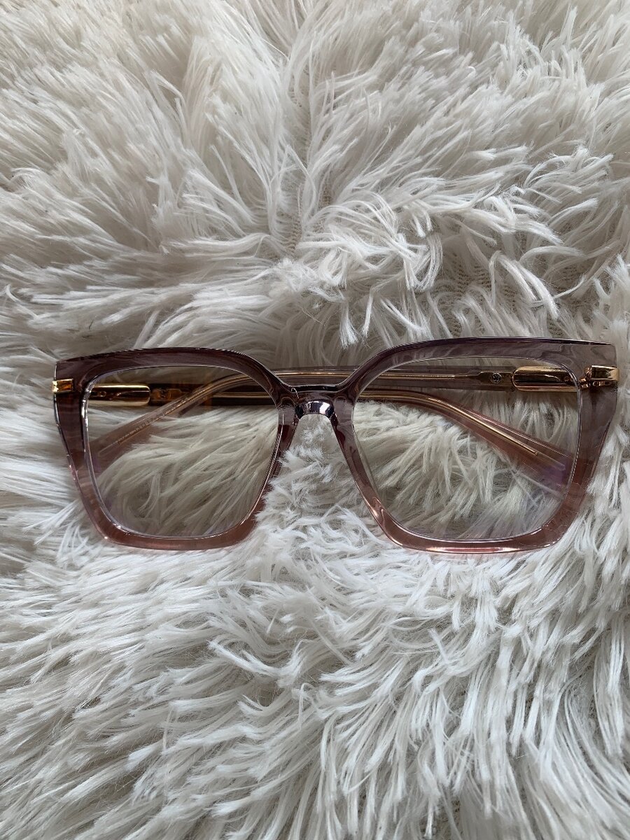 Optical blue lens frame