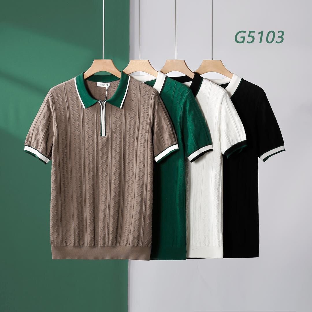 Polo homme élégant à rayures