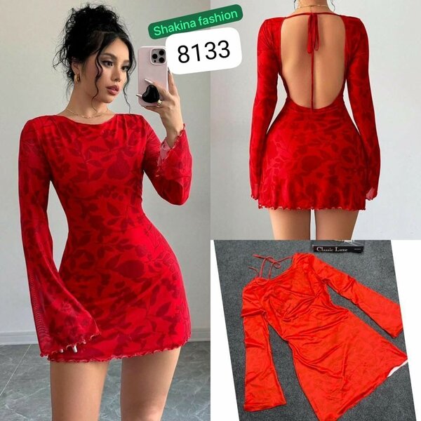 Robe moulante élégante en dentelle