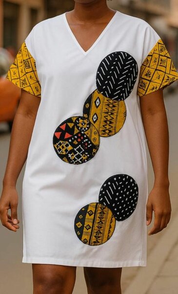 Robe chic motifs africains