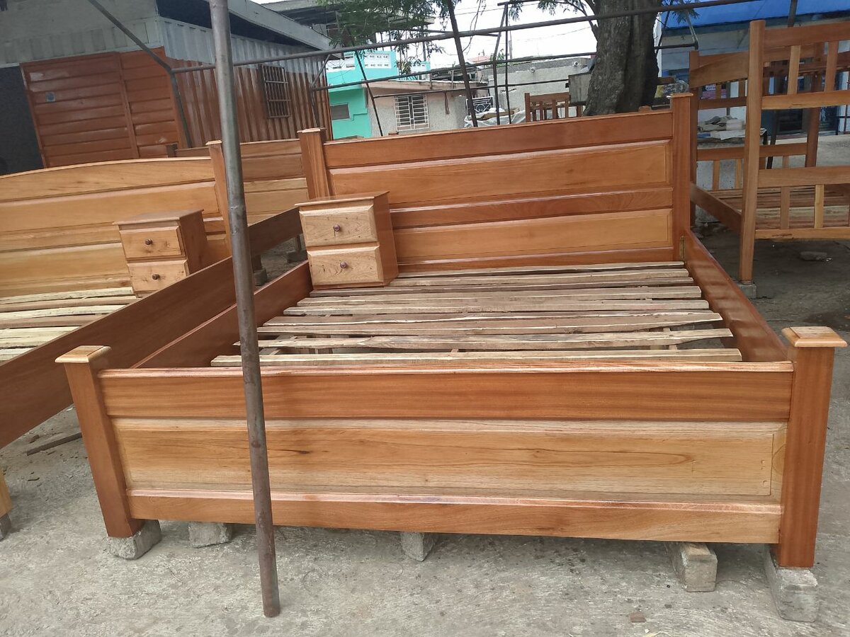 King Size bed with a side drawer at good price