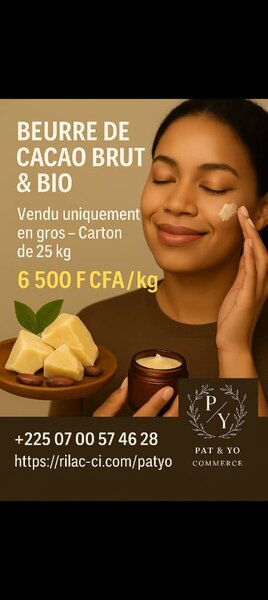 Beurre de Cacao Brut Bio