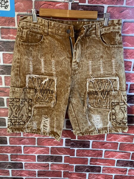 Shorts en denim déchiré