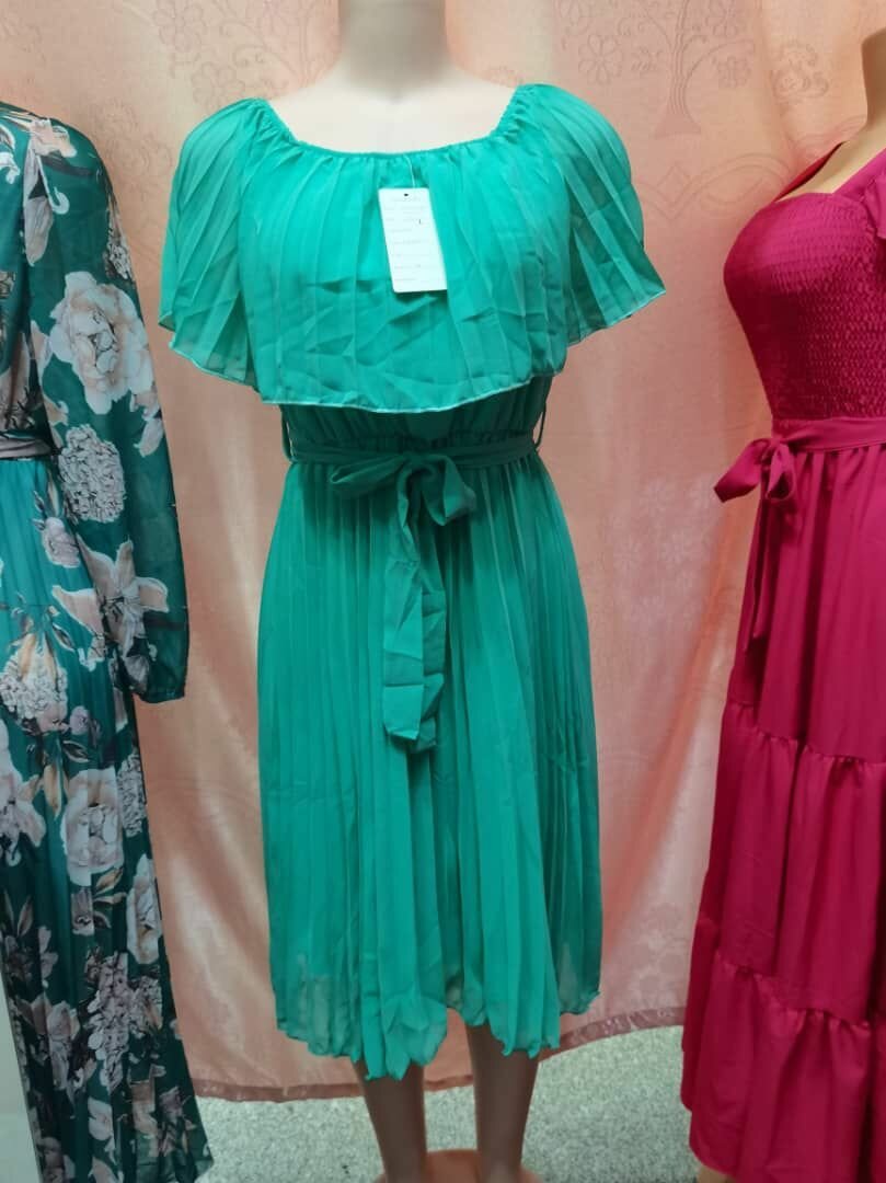Robe plissée élégante