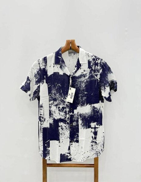 Chemise imprimée casual homme