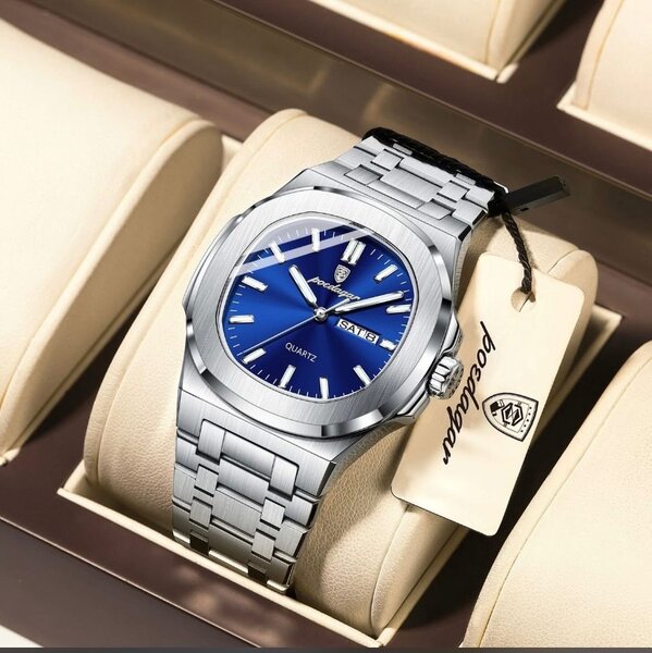 Montre homme élégante acier