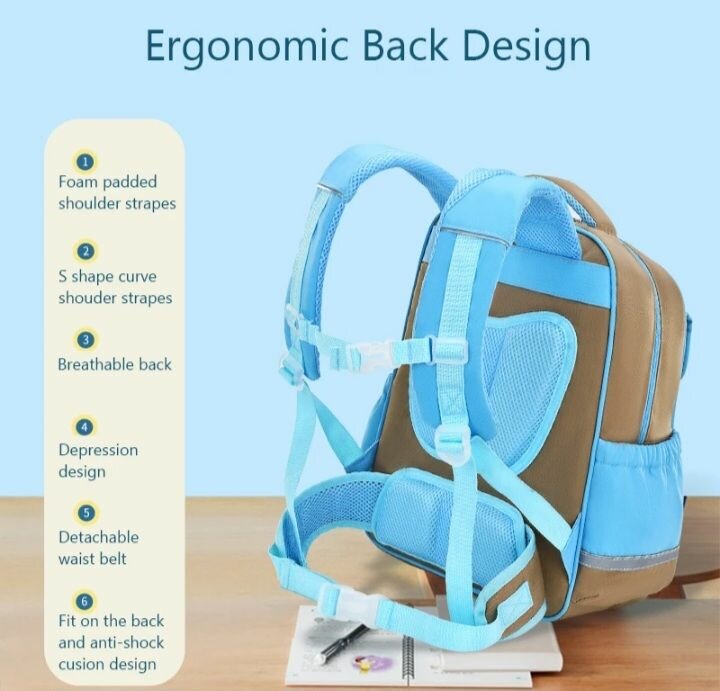 Chinilo Kids Khaki Schoolbag