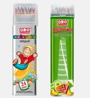 ORO Coloroid/Kolortots Color Pencil Box - 24 Colors