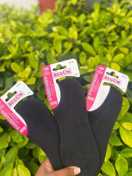 Chaussettes Sneaker Noires Confort