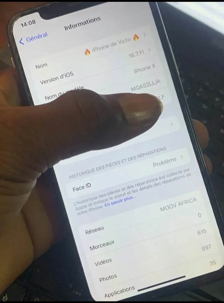iPhone X 64GB Blanc