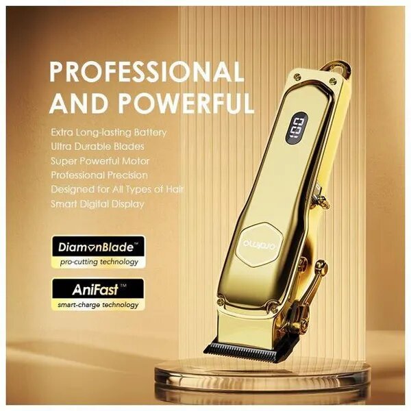 oraimo Smart Clipper 2 Gold Professional Hair Clipper