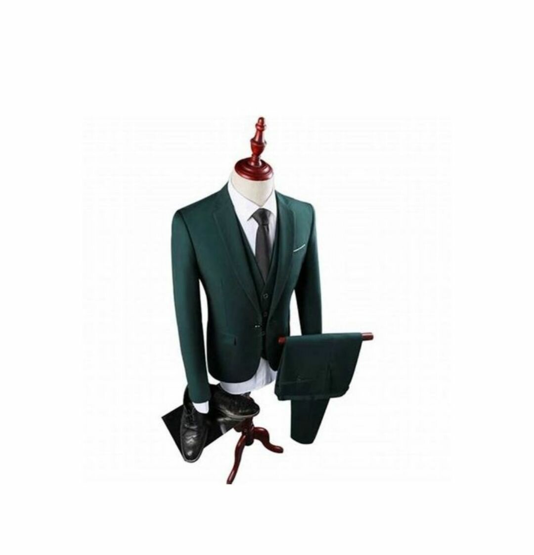 Costume élégant vert pour homme