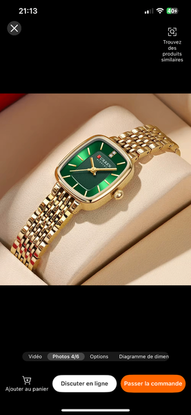 Montre CURREN dorée