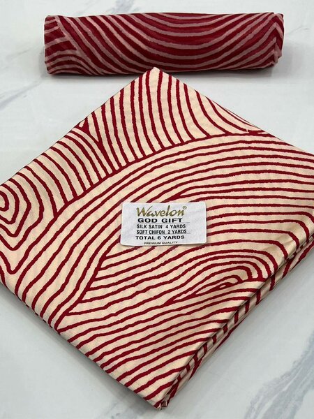 Tissu Satin de Soie 6 Yards