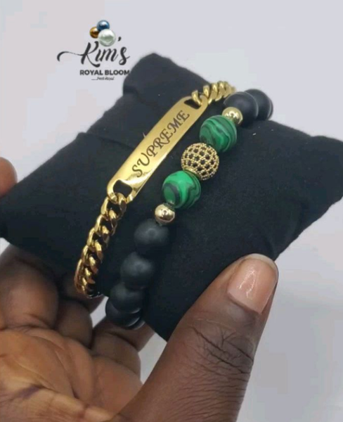 customized and beaded bracelets.