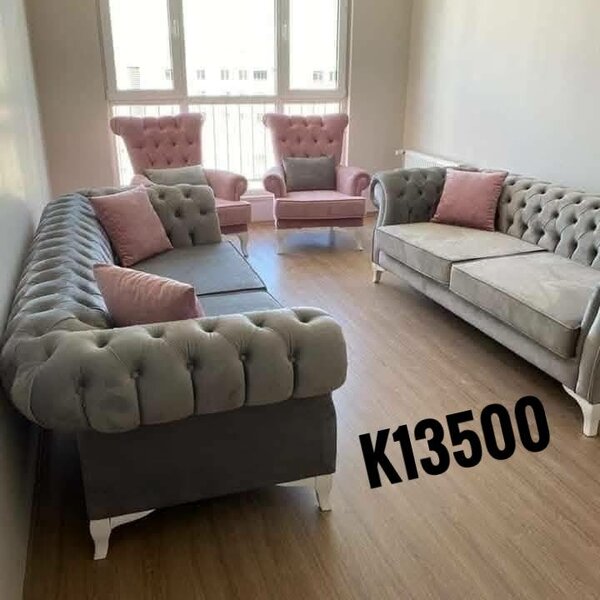 A set of beautiful and soft home furniture