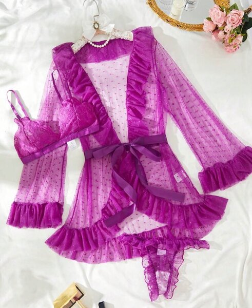3 piece lingerie set