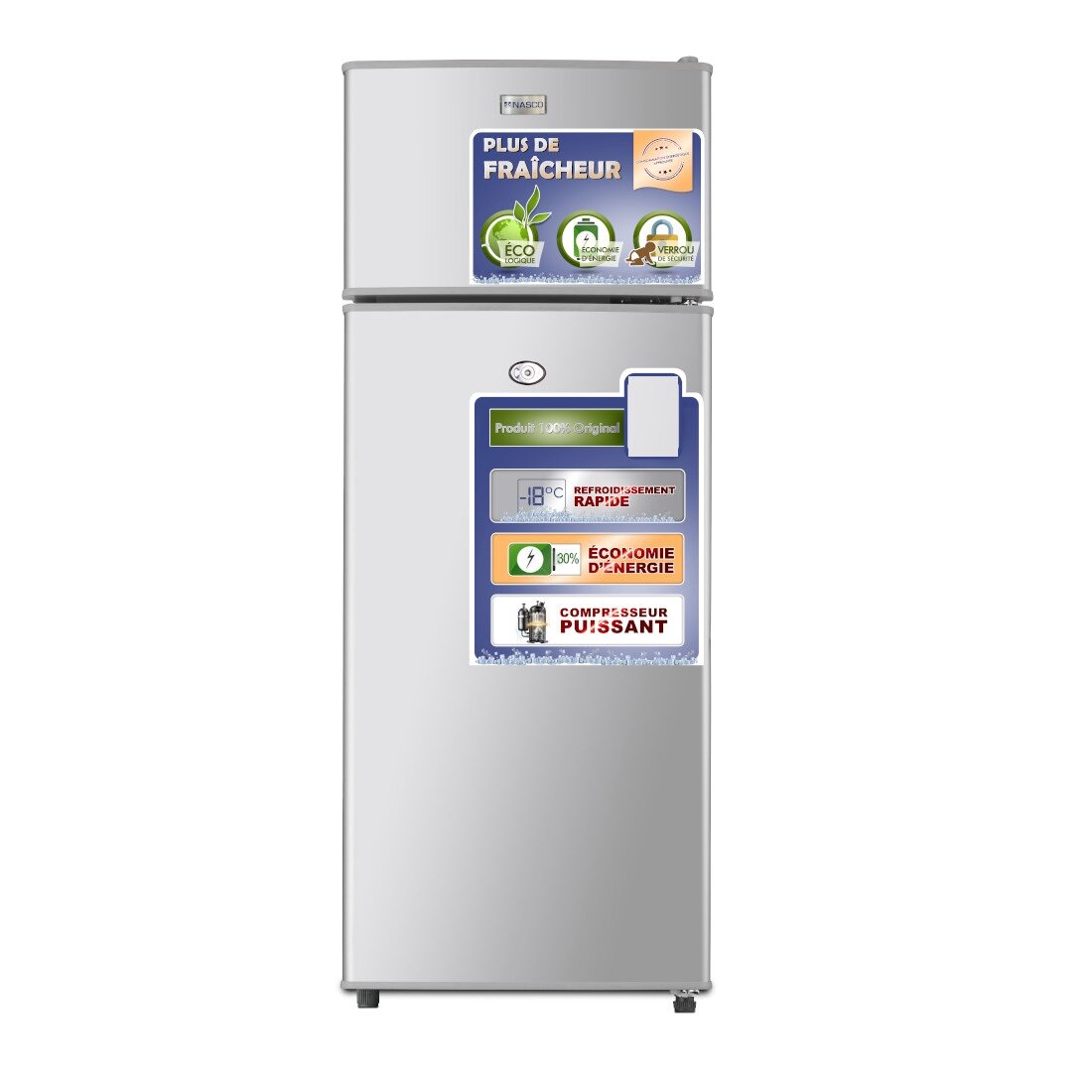 Nasco Refrigerateur - Knasf2-109 - 90 Lt (58Lt+32Lt) / Avec