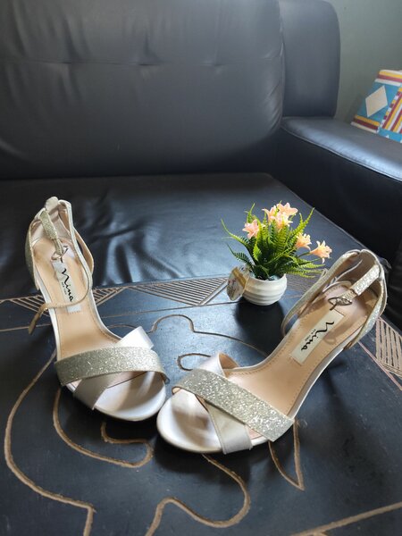 Nina Crystal Satin Sandals