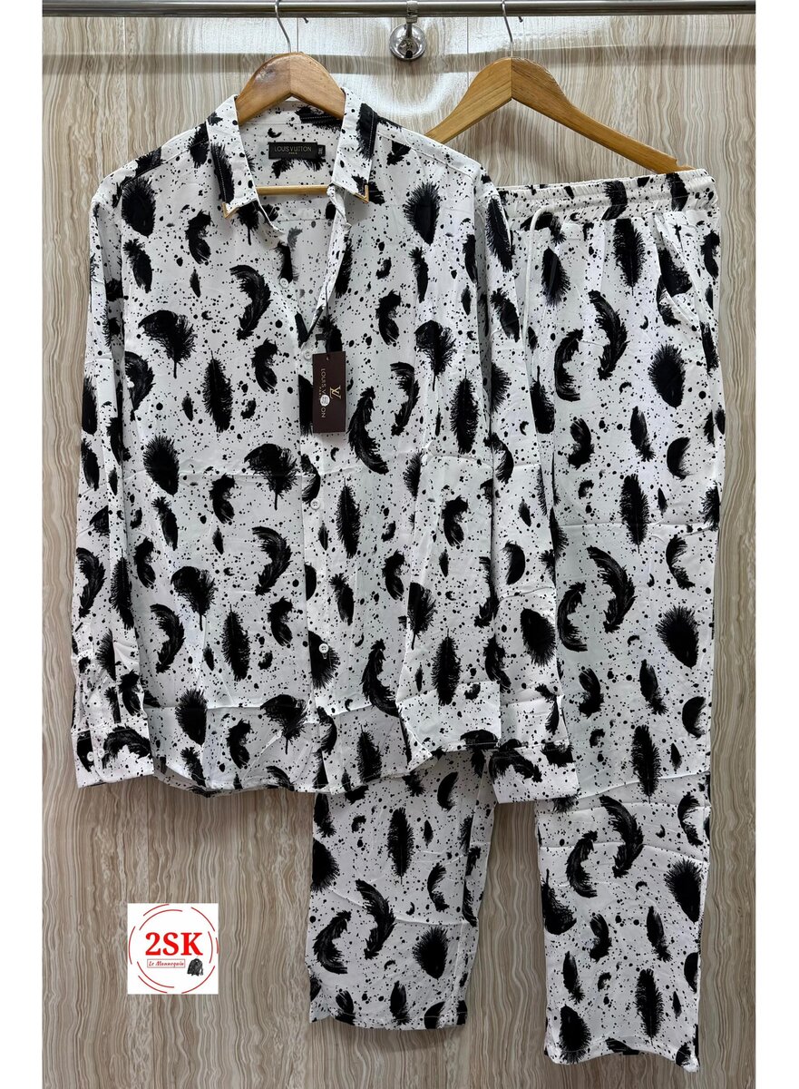 Pyjama en coton imprimé