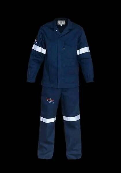 Work suit flame acid