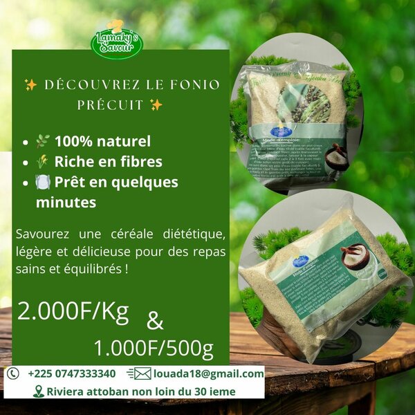 Fonio et Djouka PRECUIT