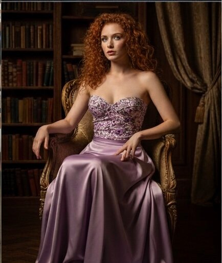 Bustier à fleurs violet