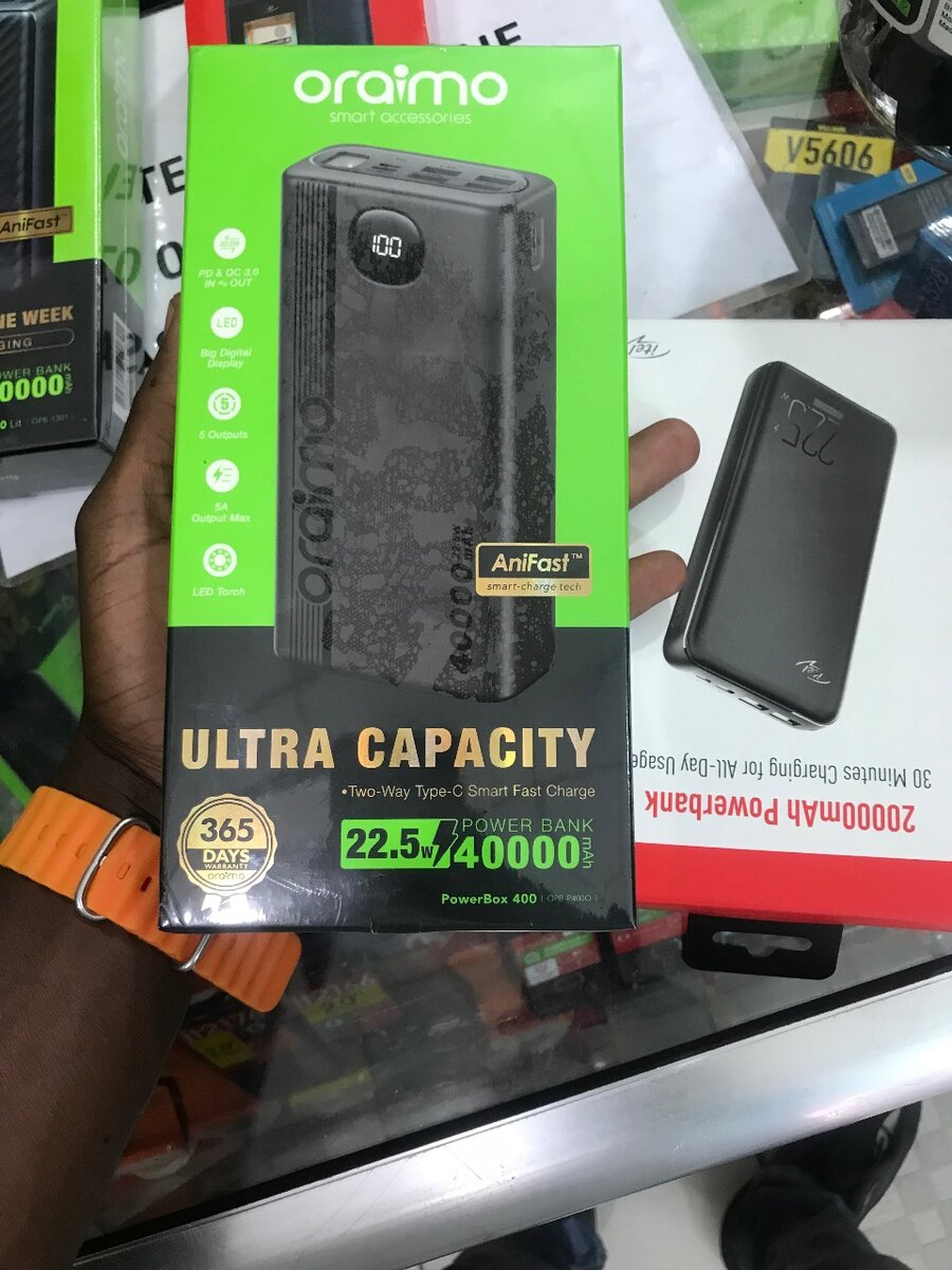 Oraimo powerbanks (40,000mAh)