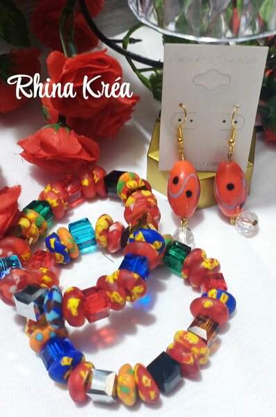 Parure Collier et Boucles d'Oreilles