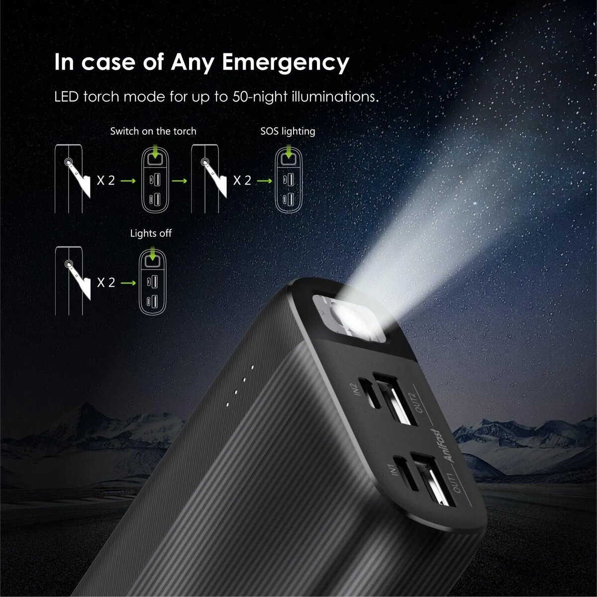 ORAIMO TRAVELER 4 20, 000 MAH 10.5W Power Bank